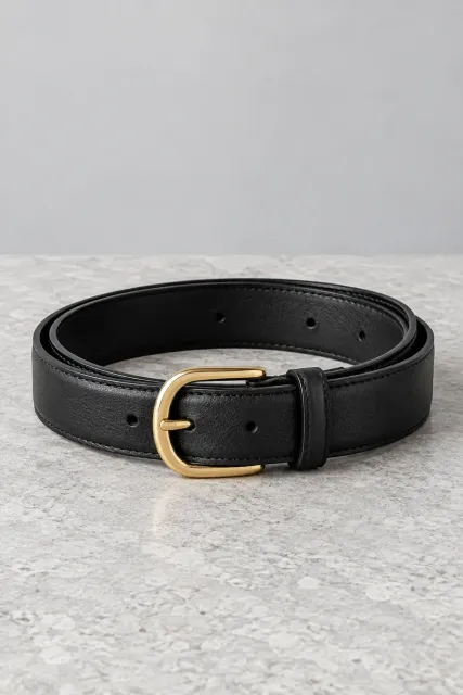 Leather belt